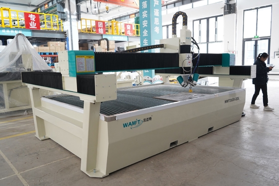 WMT200 2515-ZDL 1500*2500mm Высокое давление водорезатель / 380V водораствор Деревянный мраморный мозаичный гранит режущий аппарат