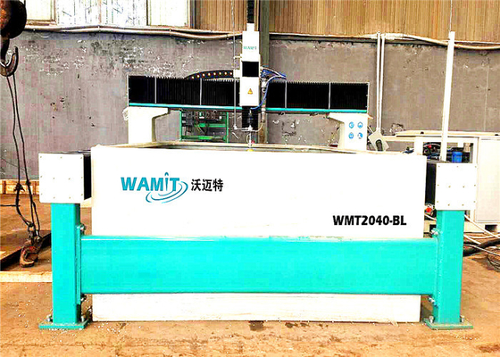 WMT2040-AL 3 оси 2000 * 4000 мм 50 м/мин скорость движения Водяной струи пена режущая машина Водяной струи стальной резач