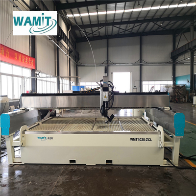 WMT4080-AL Три оси высокая точность 4 * 8m 420 Mpa Нержавеющая сталь Металлический CNC резка Водяной струи резка