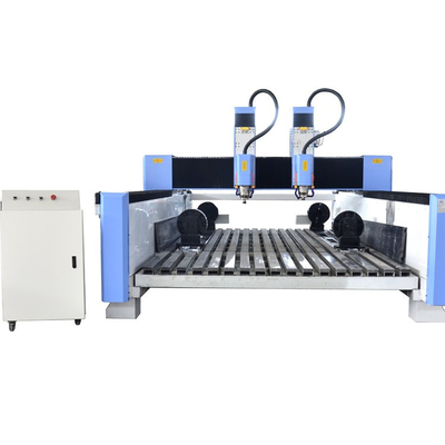 Двойные головы 21KW CNC маршрутизаторная машина 500 мм толщиной каменной резьбы