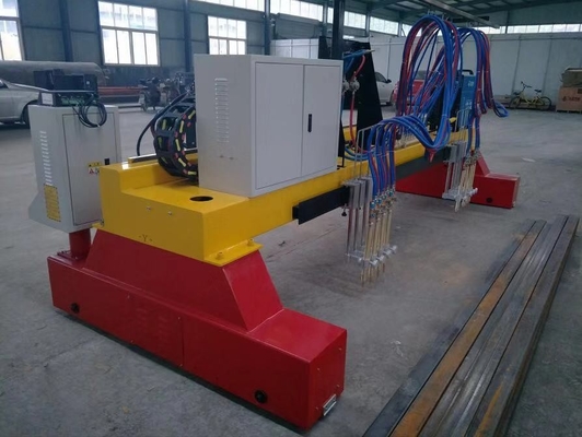 Тяжелая мостовая стальная пламенная CNC плазменная режущая машина
